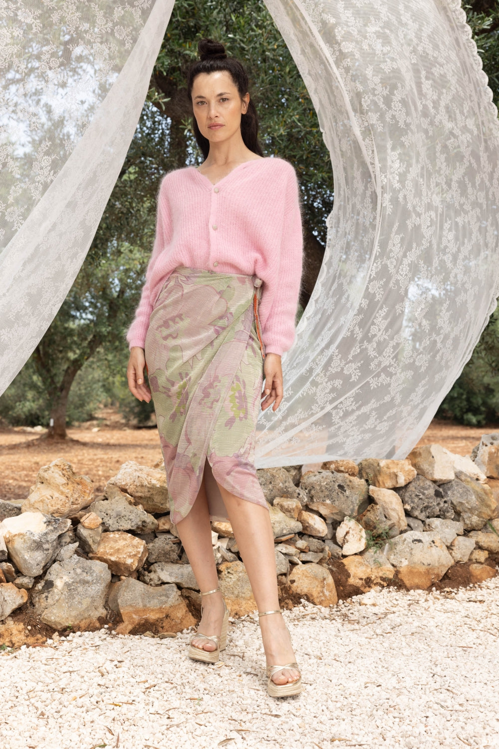 La Maxi Jupe Monica À Fleurs