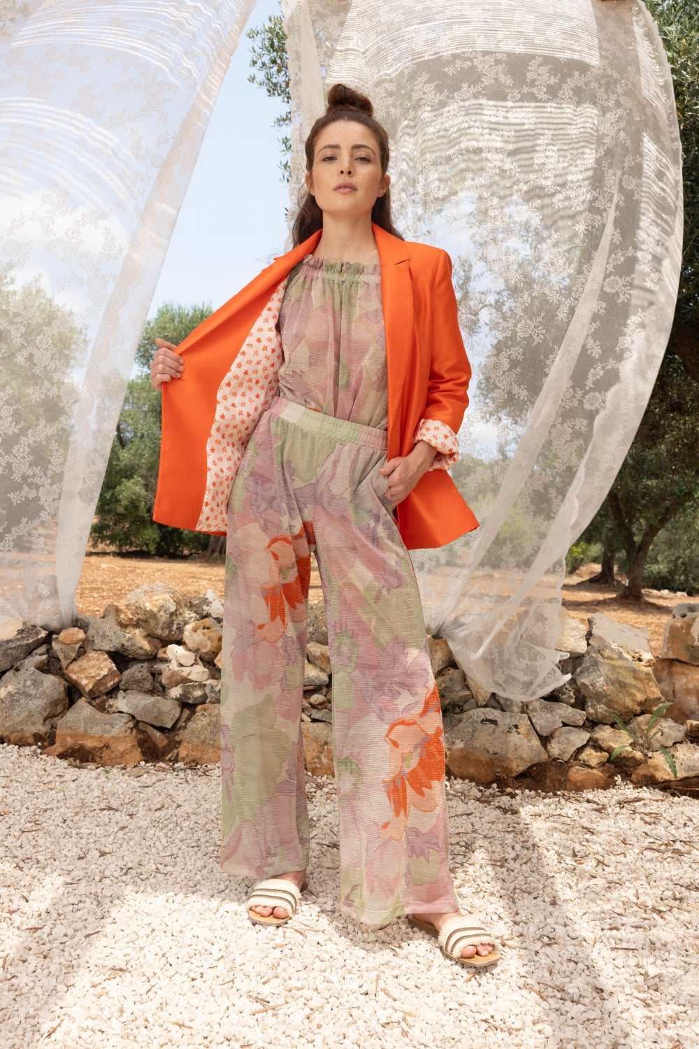 Le Pantalon Andreï À Fleurs