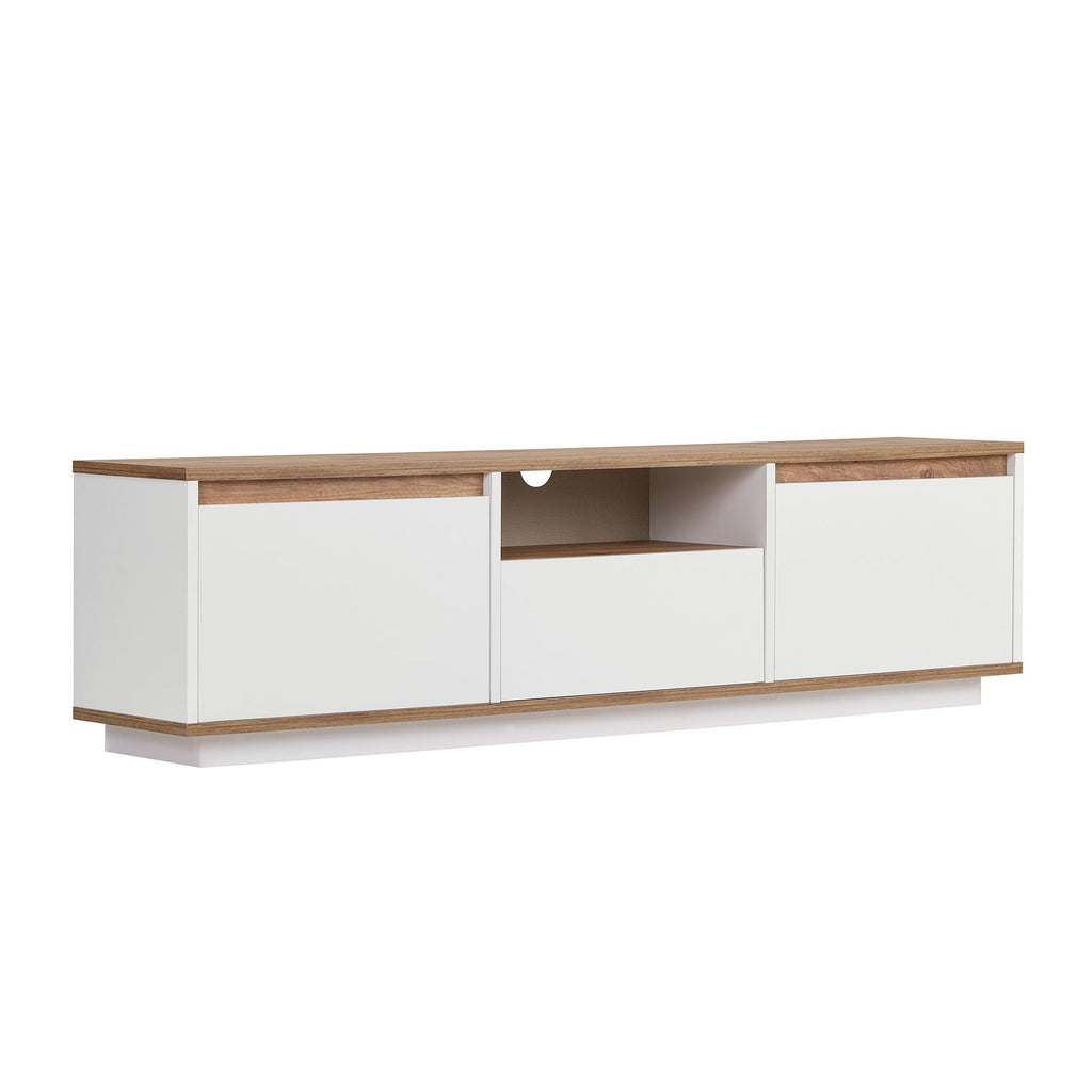Meubles Tv Sentinel - Pin Atlantique / Blanc