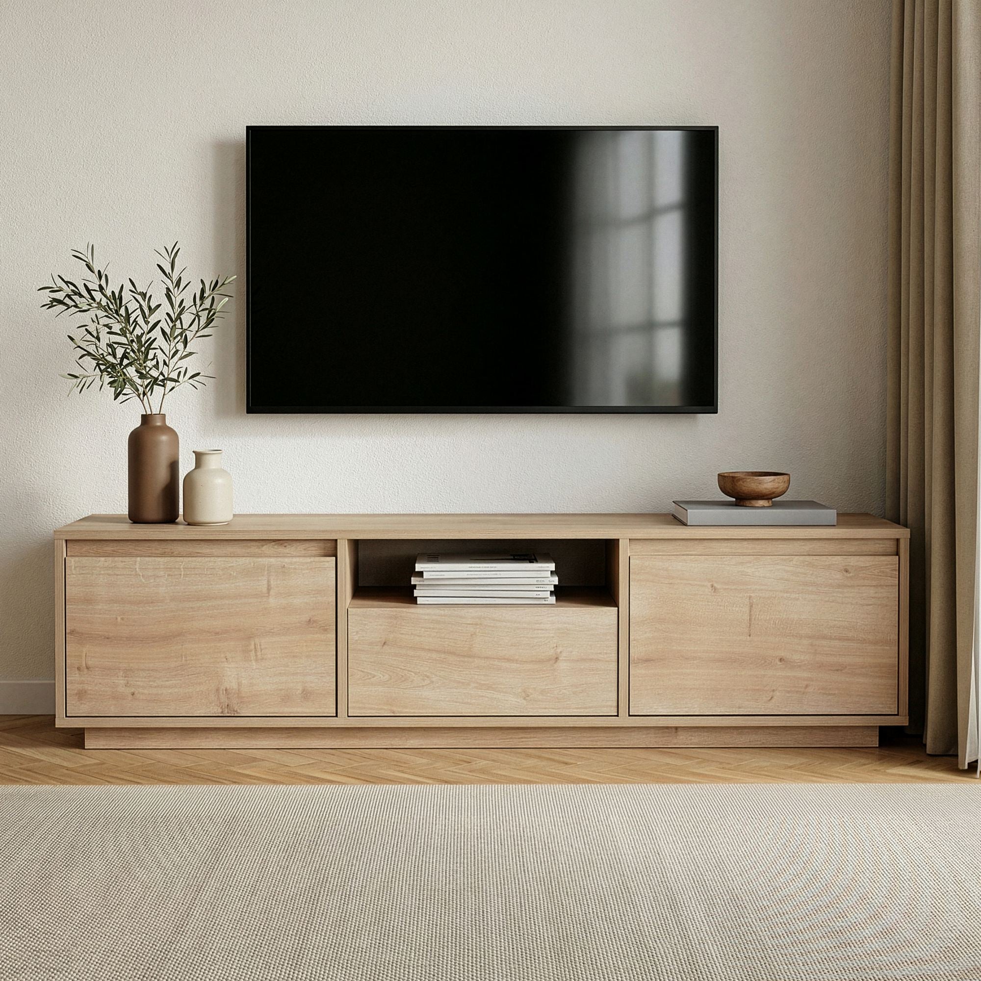 Meubles Tv Sentinel - Chêne Saphir