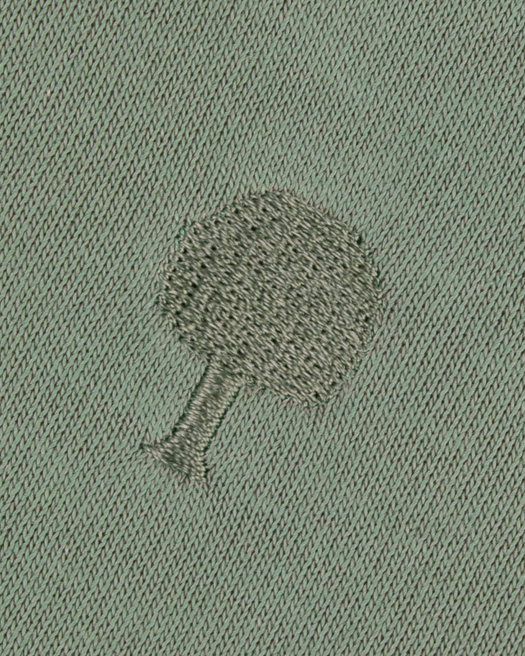 Sudadera de cuello redondo caqui claro