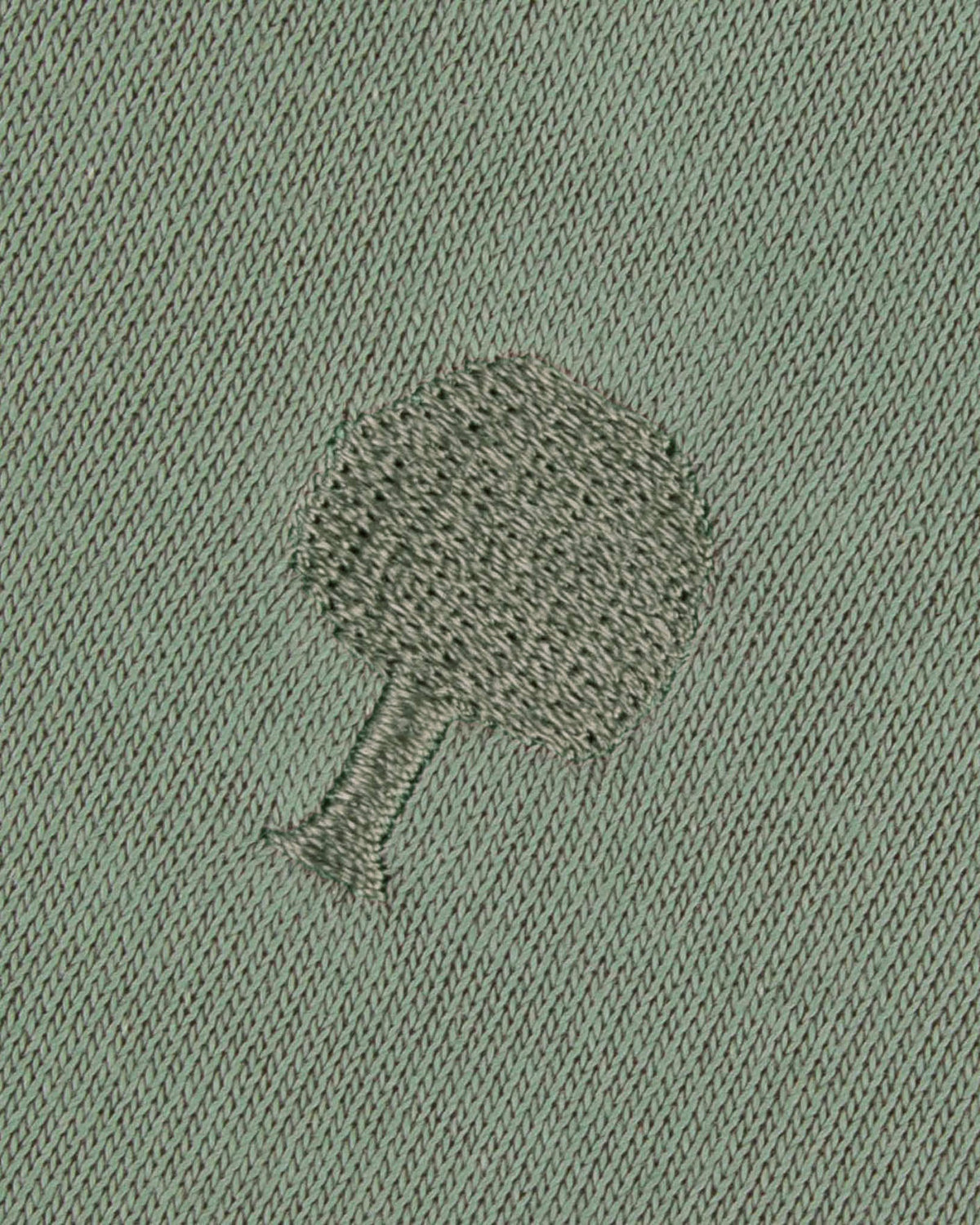 Sudadera de cuello redondo caqui claro