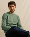 Sudadera de cuello redondo caqui claro