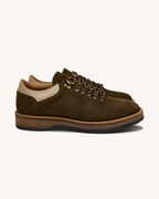 Scarpe in pelle scamosciata kaki chiaro