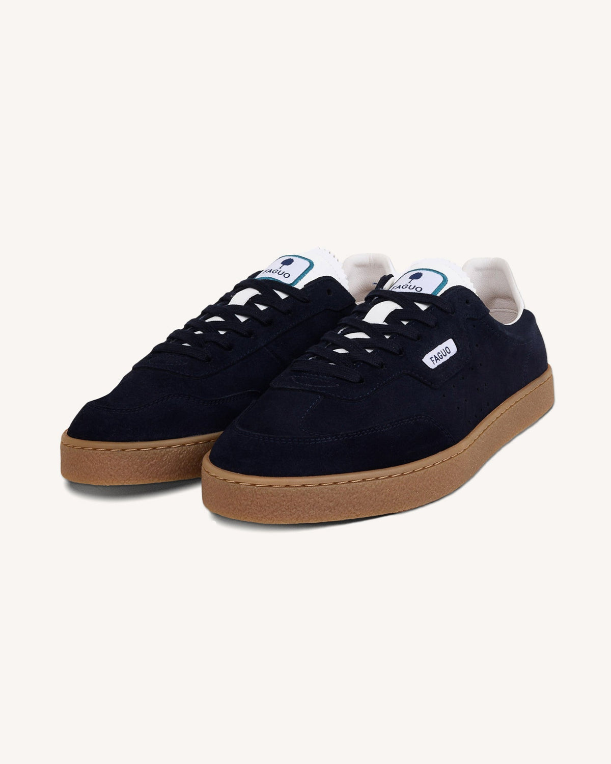 Sneakers in pelle scamosciata blu navy