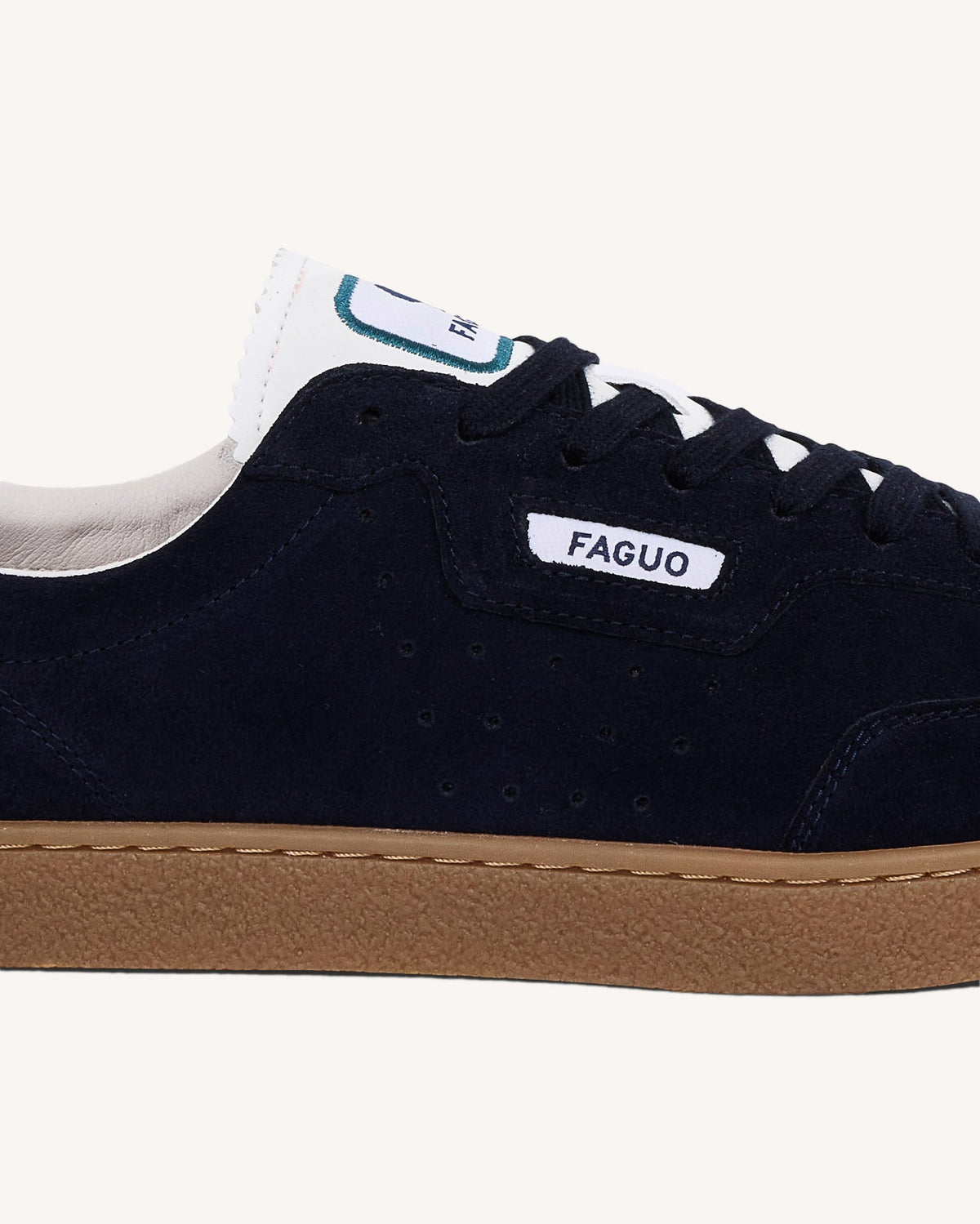 Sneakers in pelle scamosciata blu navy