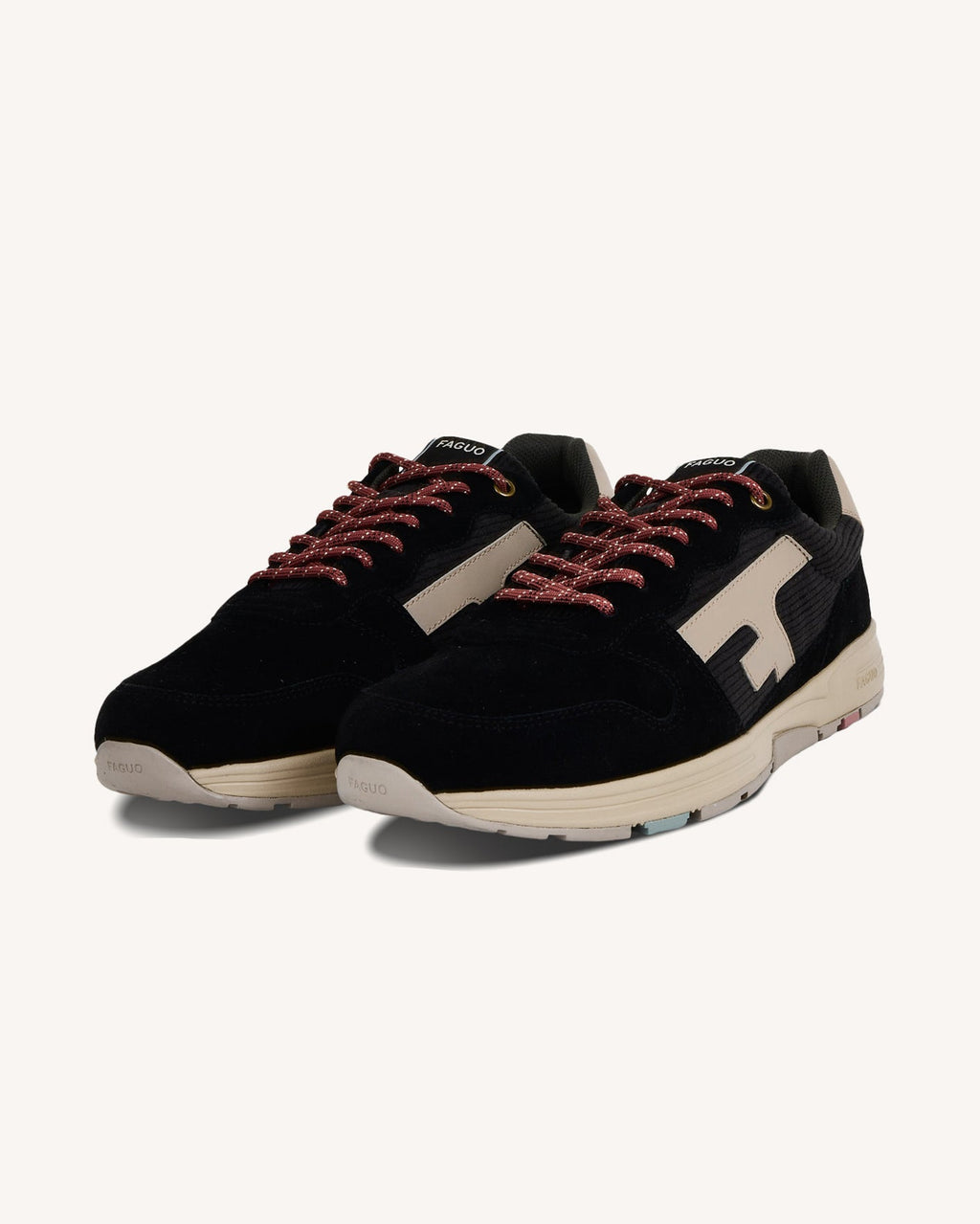 Black Suede Leather Trainers