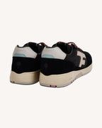 Black Suede Leather Trainers
