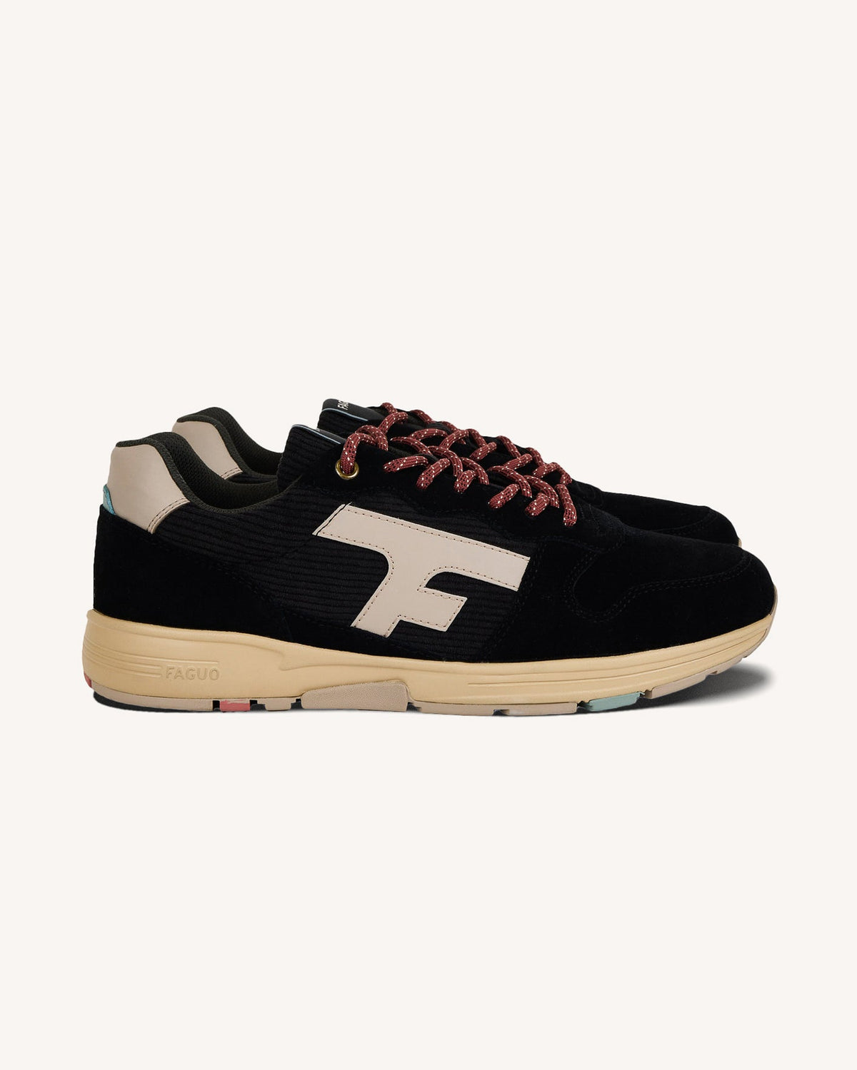 Black Suede Leather Trainers
