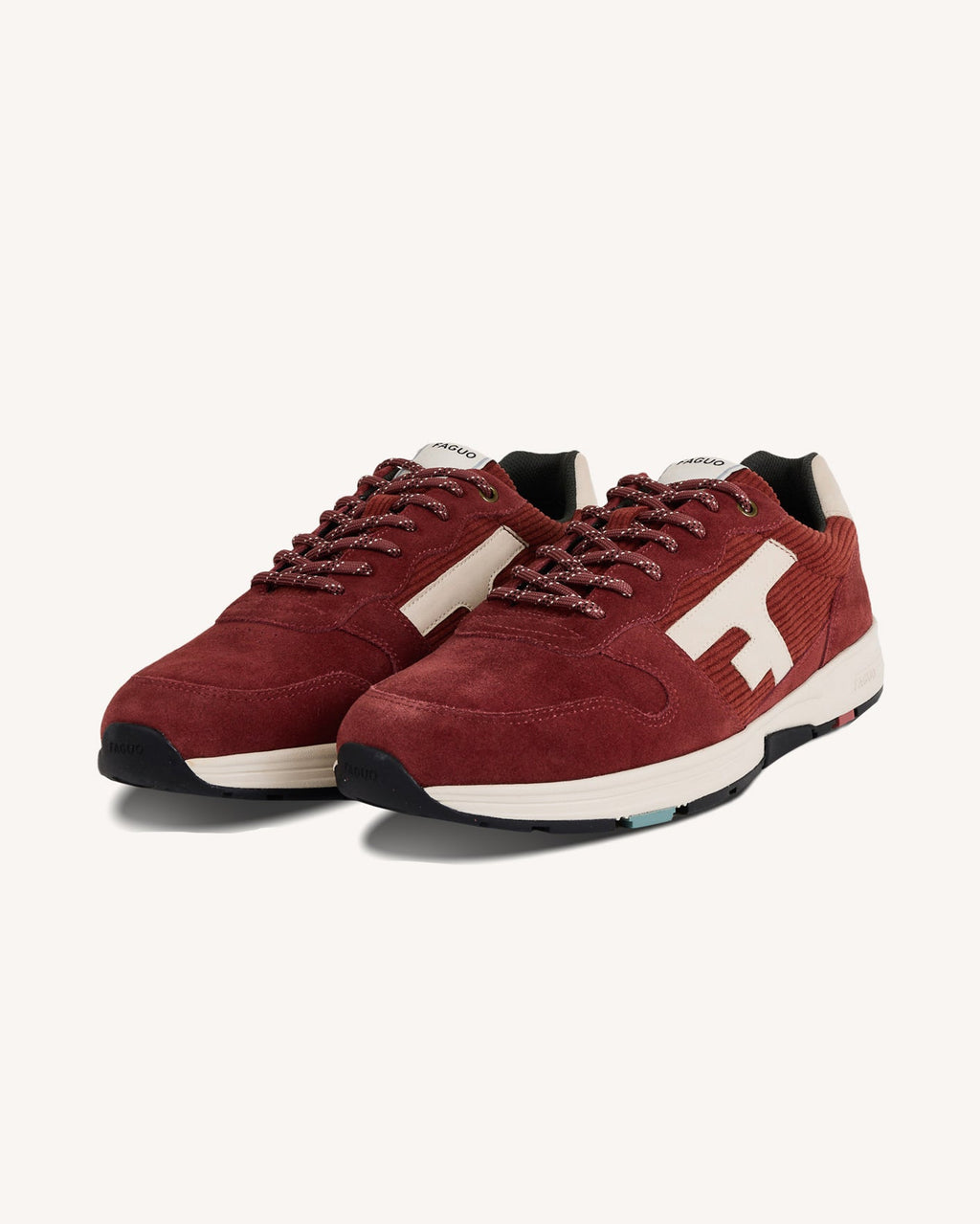 Zapatillas de ante burdeos