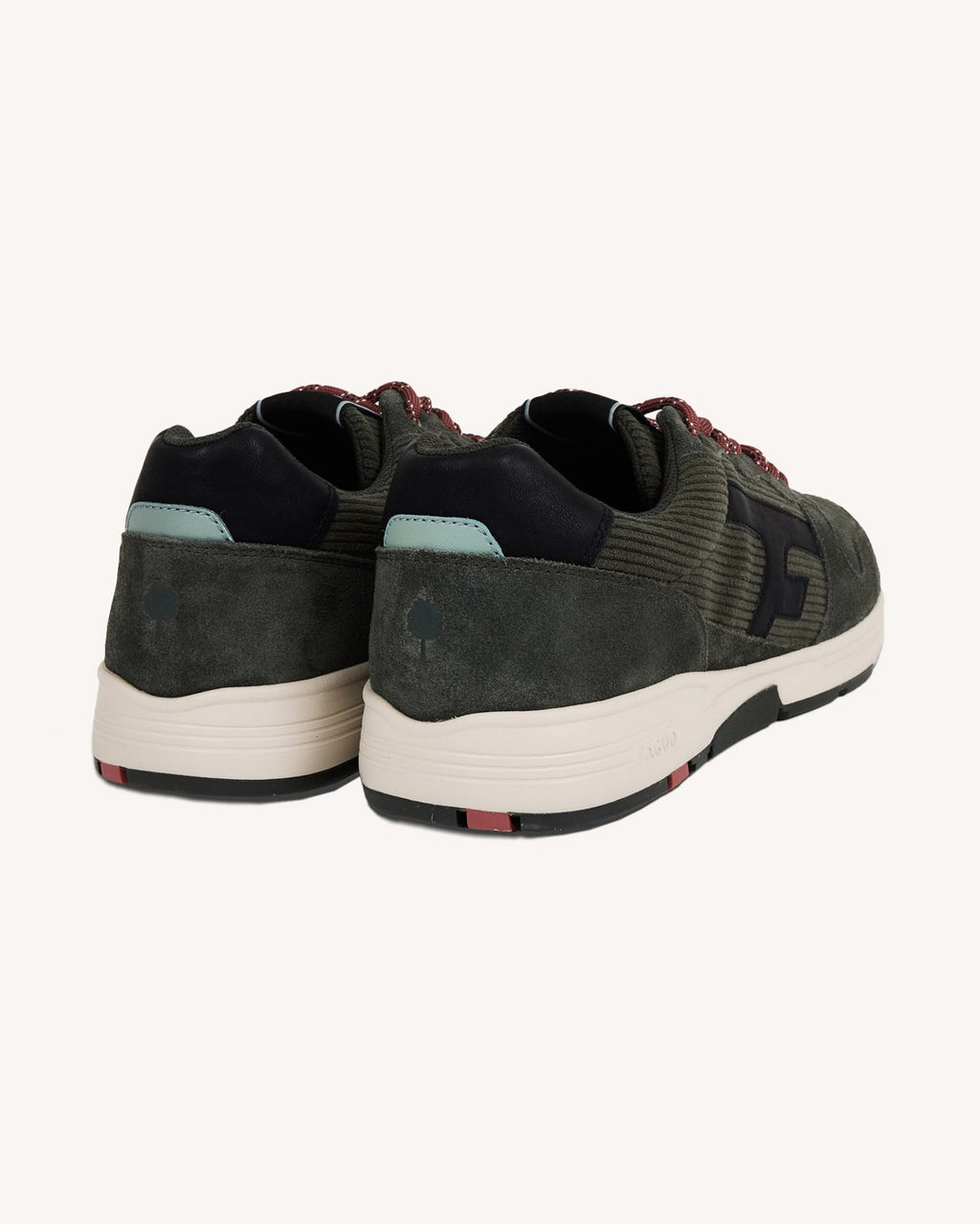 Baskets Cuir Suède Kaki