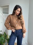 Maille En Laine Bianca Camel