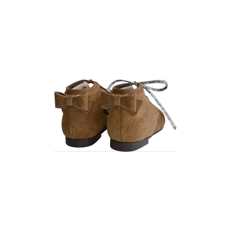 Chaussures Bottillons Albertine - Cuir Camel Irisé - Fille