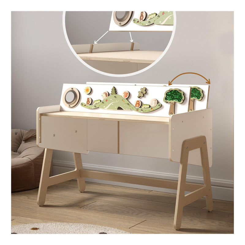Étagère À Jouets & Table 2-En-1 – Lilu