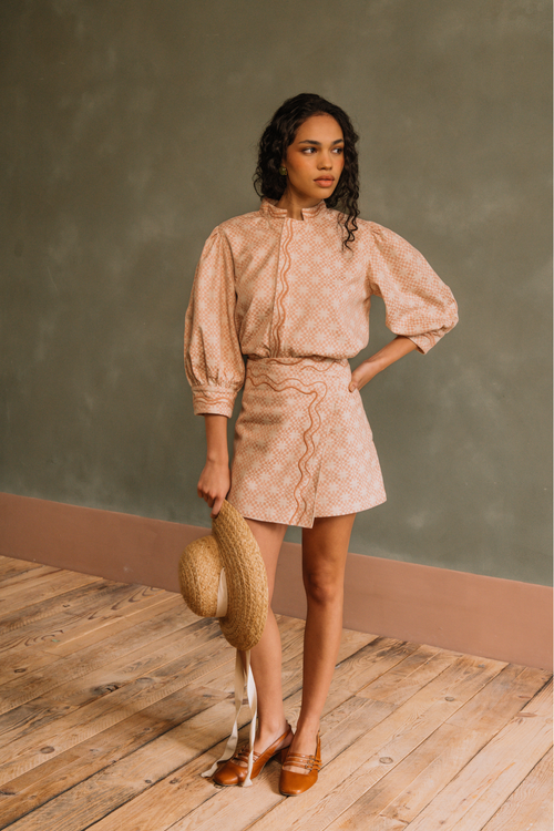 Short Chloé Jacquard - Rose
