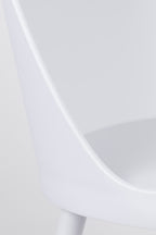 Pip All - Dining Chair - Polypropylene Plastic - White