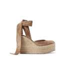 Espadrilles - Gianvito Rossi Suede Wedge - Beige
