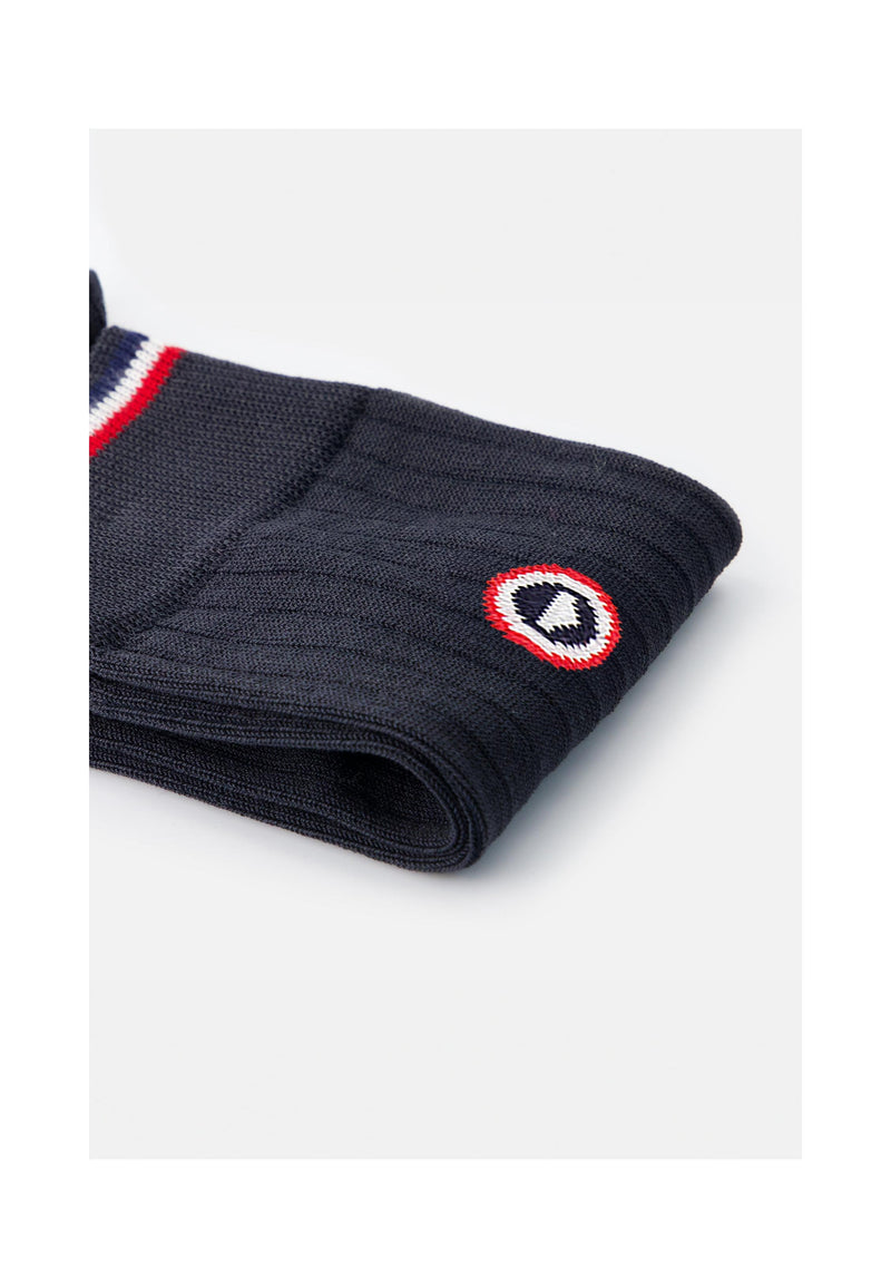 Chaussettes Mi-Hautes Anthracite En Fil D'Écosse - Nessy Anthracite