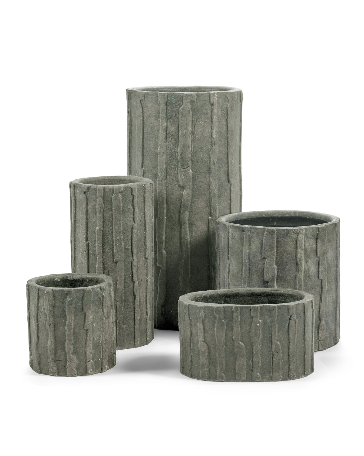 Pottery Rift - Jardinière 03 - M - Grès - Noir Vert