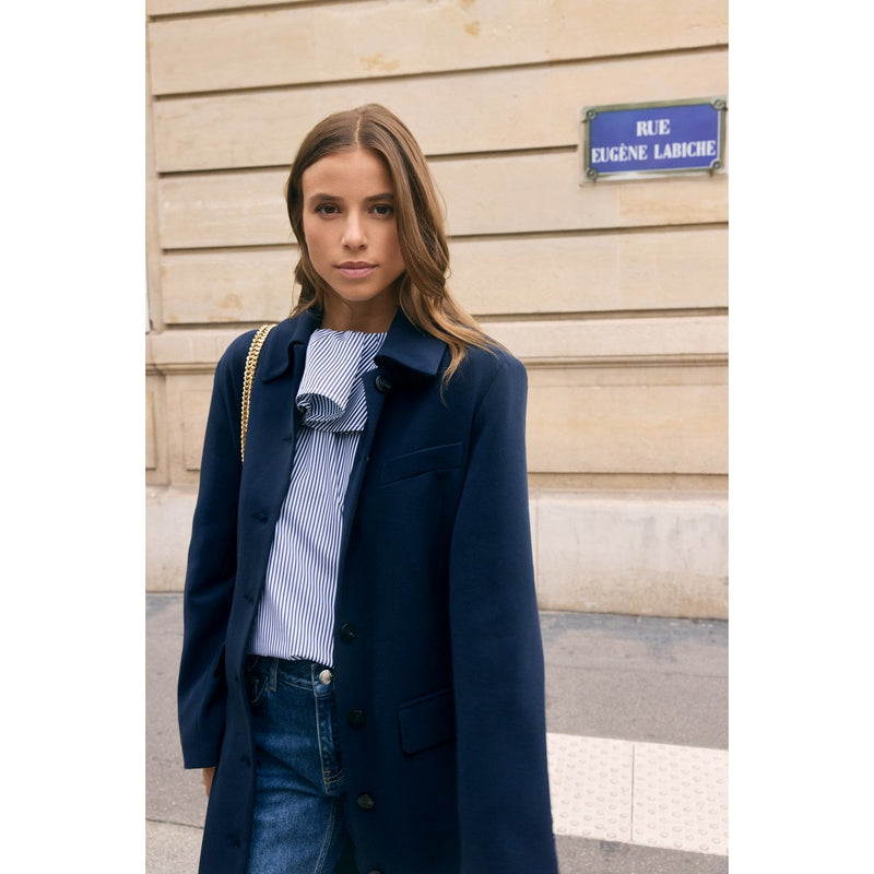 Manteau Le Jourdan - Bleu Marine - Femme