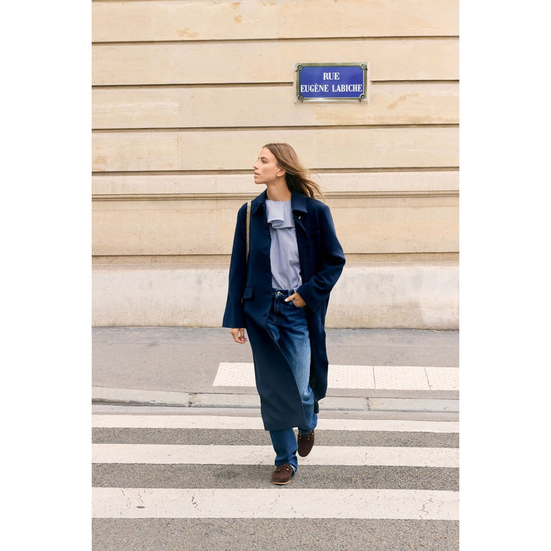 Manteau Le Jourdan - Bleu Marine - Femme