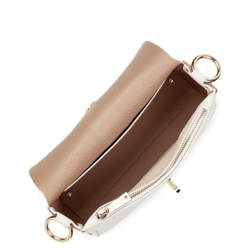 petit sac trotteur - top double #couleur_blanc-cass-in-nude