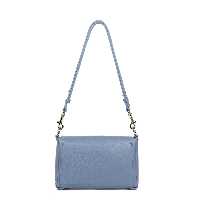 petit sac trotteur - top double #couleur_bleu-cendre-in-argent