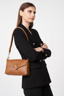 petit sac trotteur - foulonné double #couleur_camel-in-orange