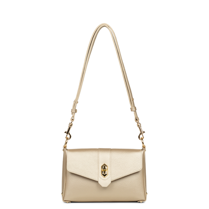 petit sac trotteur - top double #couleur_or-ple-in-nude