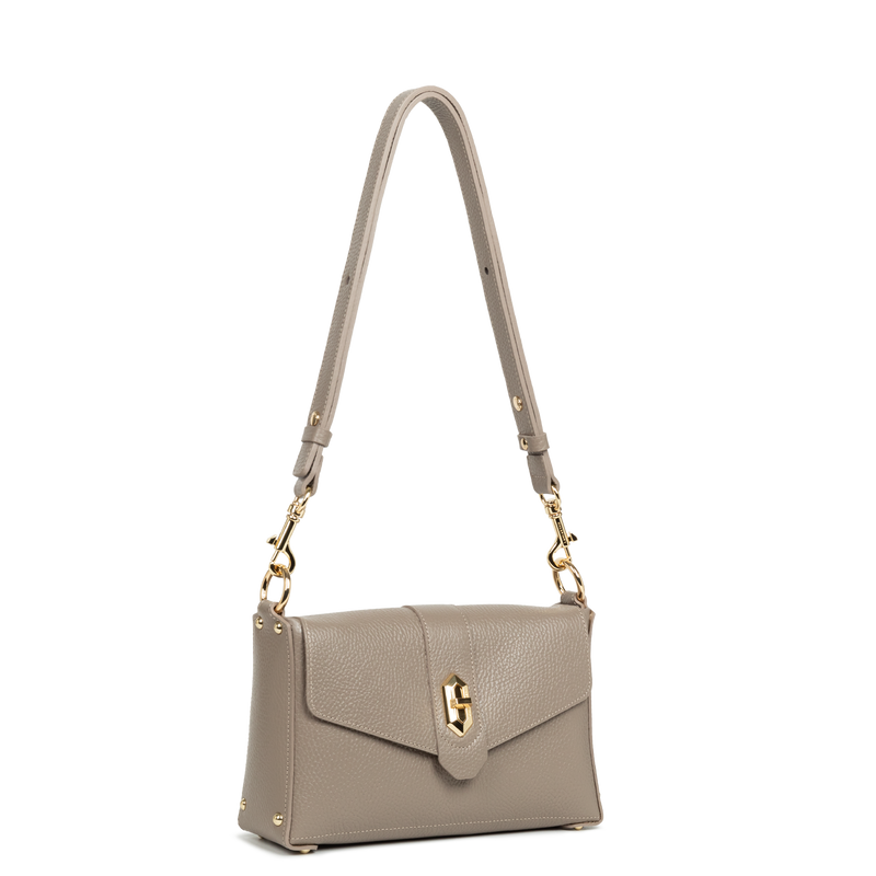 petit sac trotteur - top double #couleur_galet-in-or