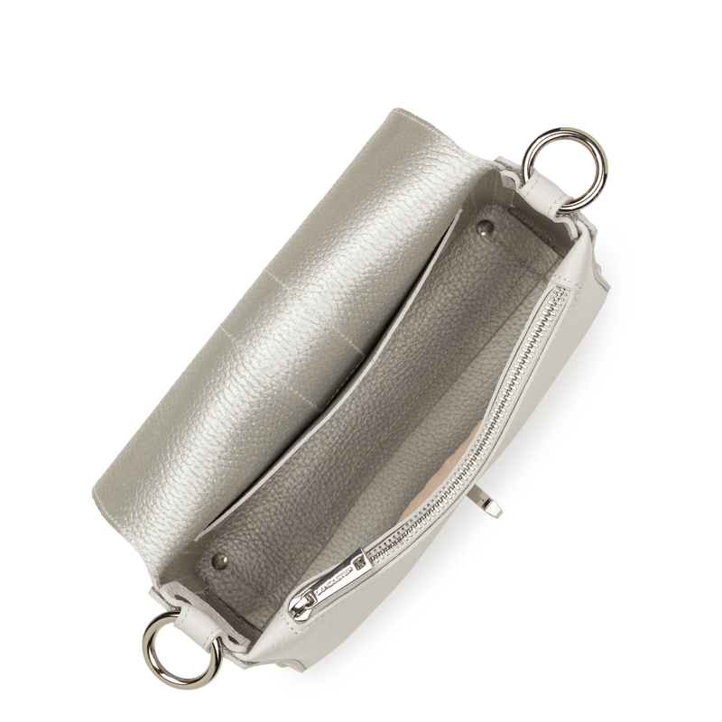 petit sac trotteur - top double #couleur_gris-clair-in-argent