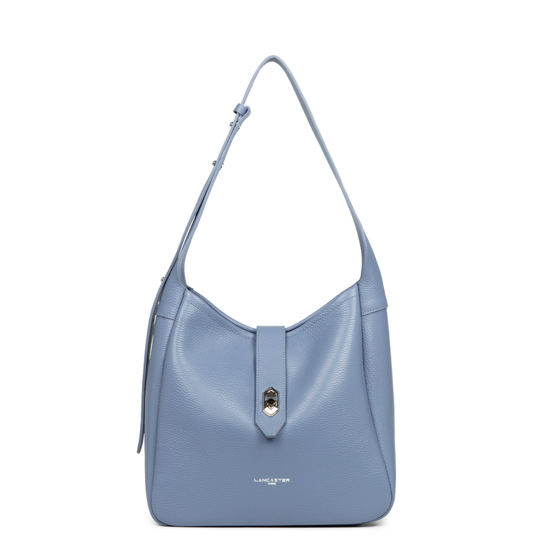 sac seau - top double #couleur_bleu-cendre-in-argent