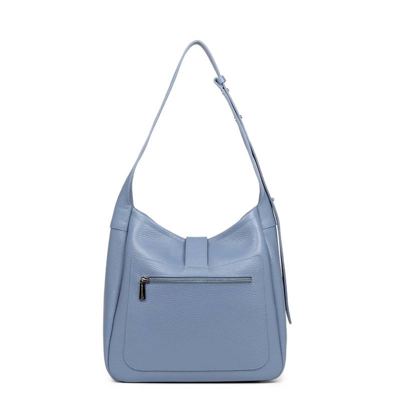 Sac seau - Top Double #couleur_bleu-cendre-in-argent
