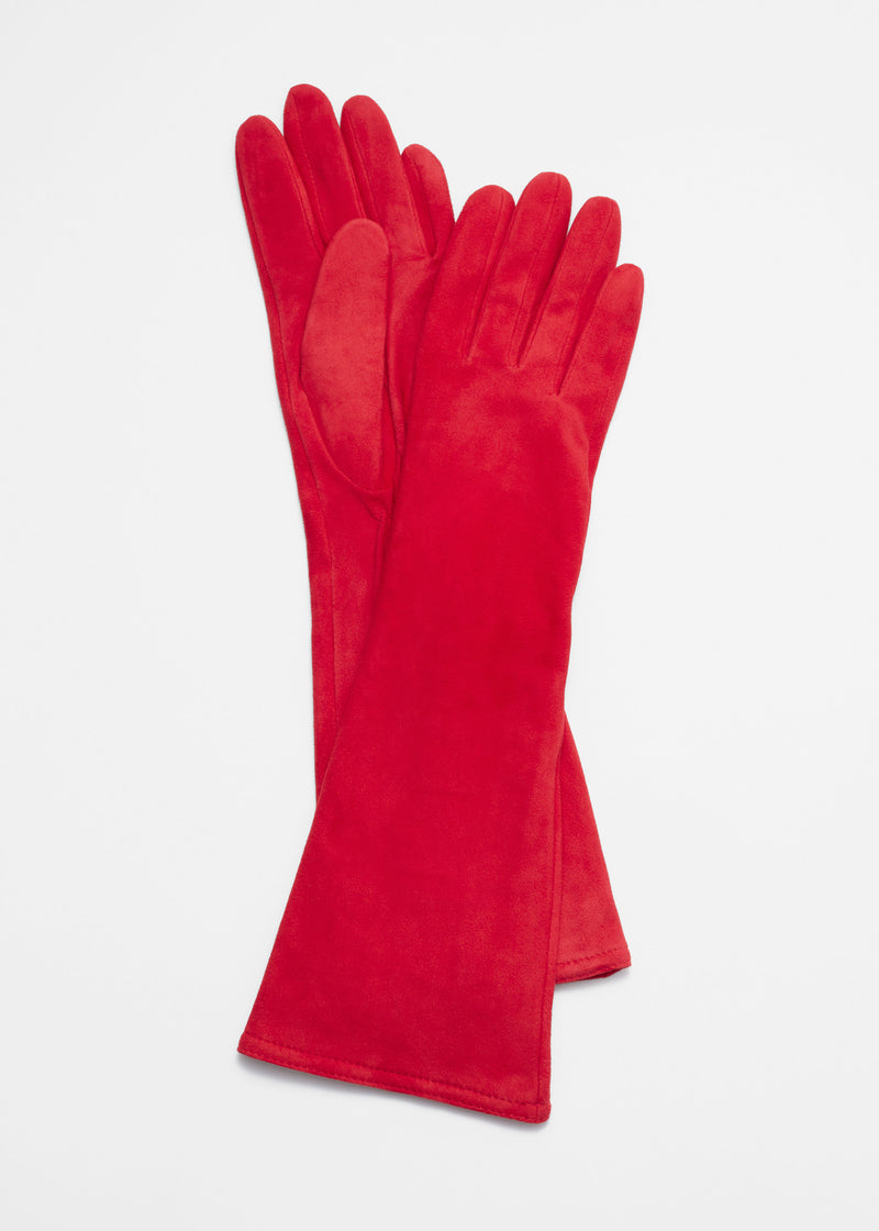 Gloves Butter Suede Gloves - Red - Women