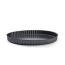 Straight Fluted Pie Fixed Base - Ø32cm - Gray