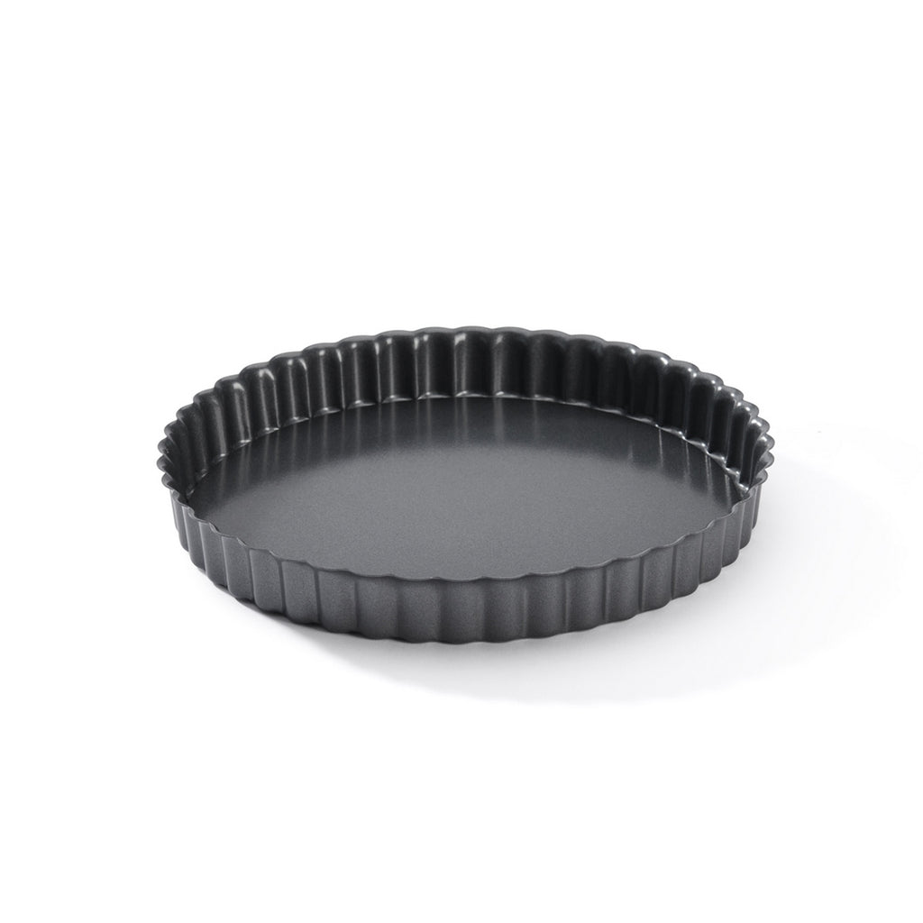 Round Tart Tin with Removable Base in Non-stick Steel - Ø 20 cm