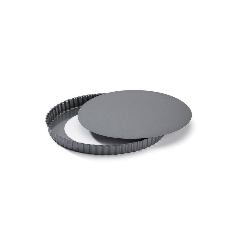 Round Tart Pan With Removable Bottom Non-Stick Steel Ø32Cm