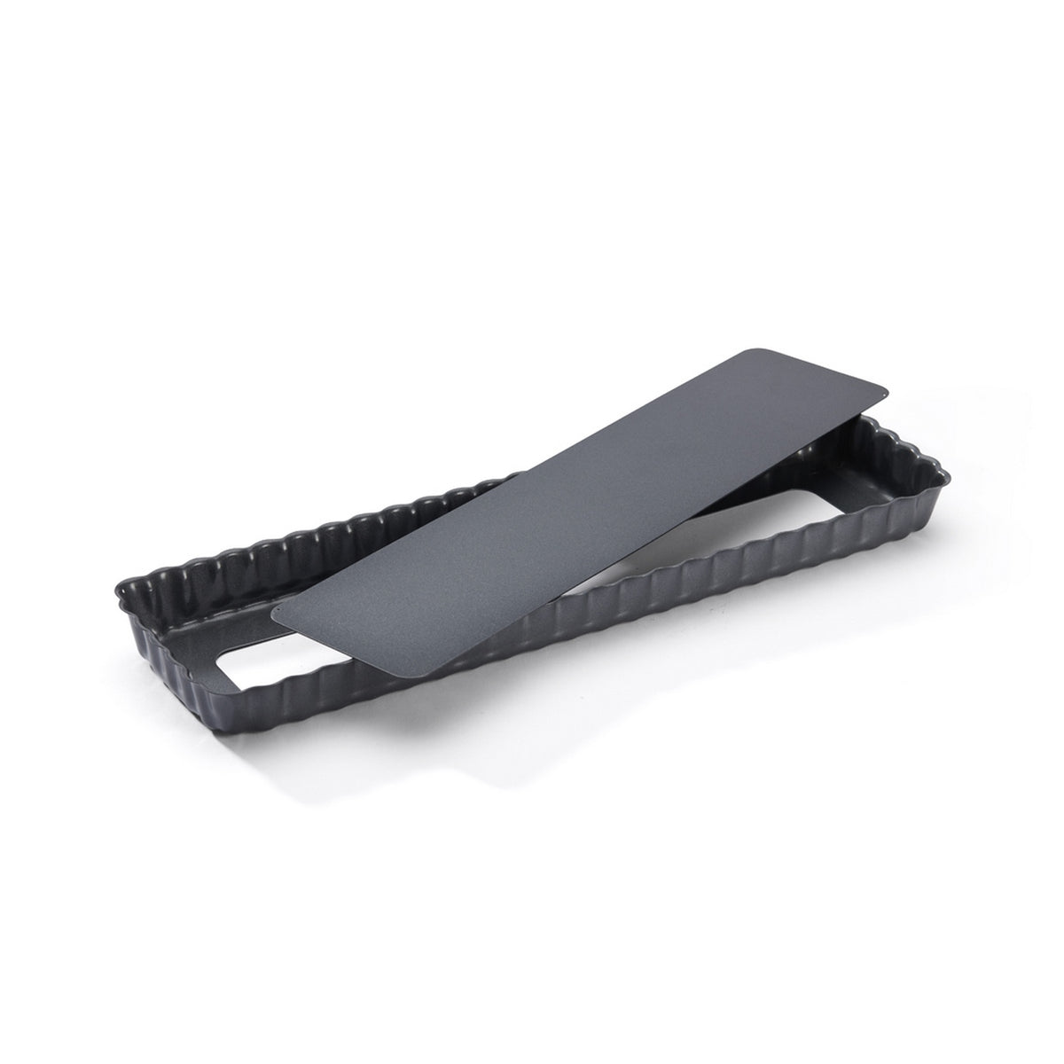 Moule À Tarte Rectangulaire À Fond Amovible En Acier Antiadhésif