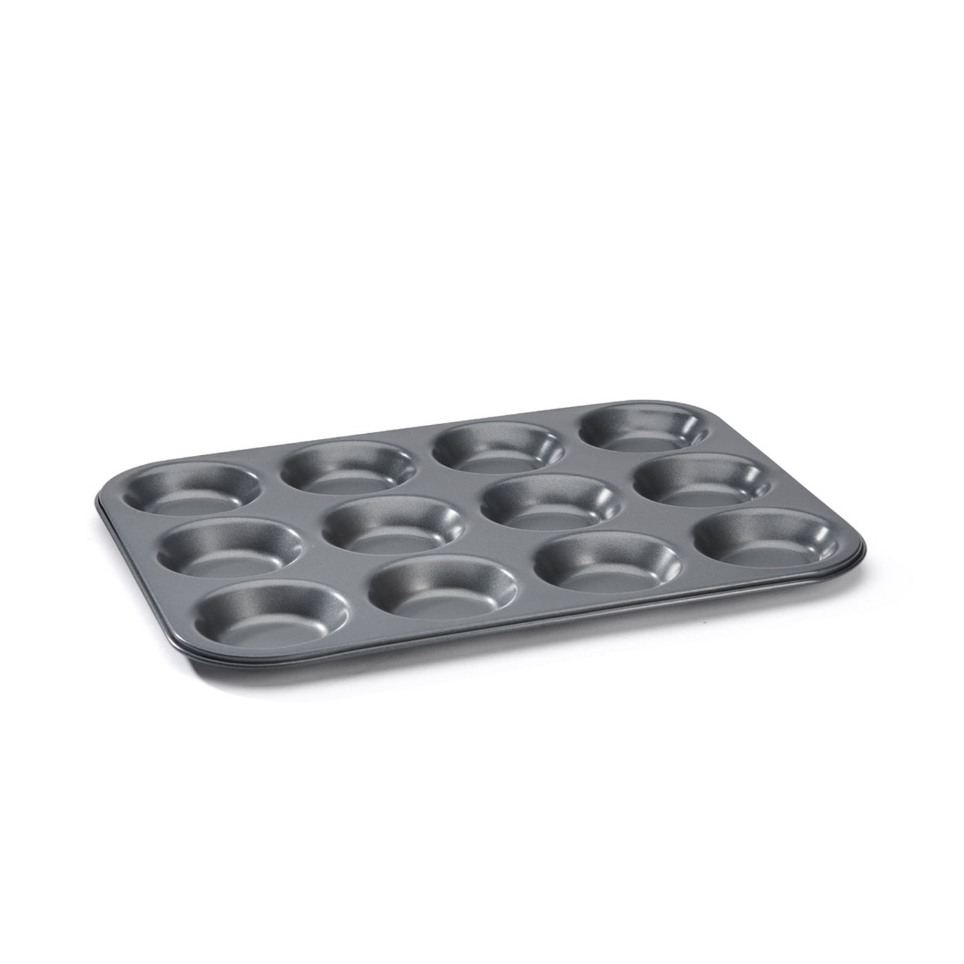 12-Tartlet Tray in Non-stick Steel - Ø 7 cm - 34 x 26 cm