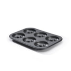 Placa para 6 minisavarines de acero antiadherente - Ø 8 cm