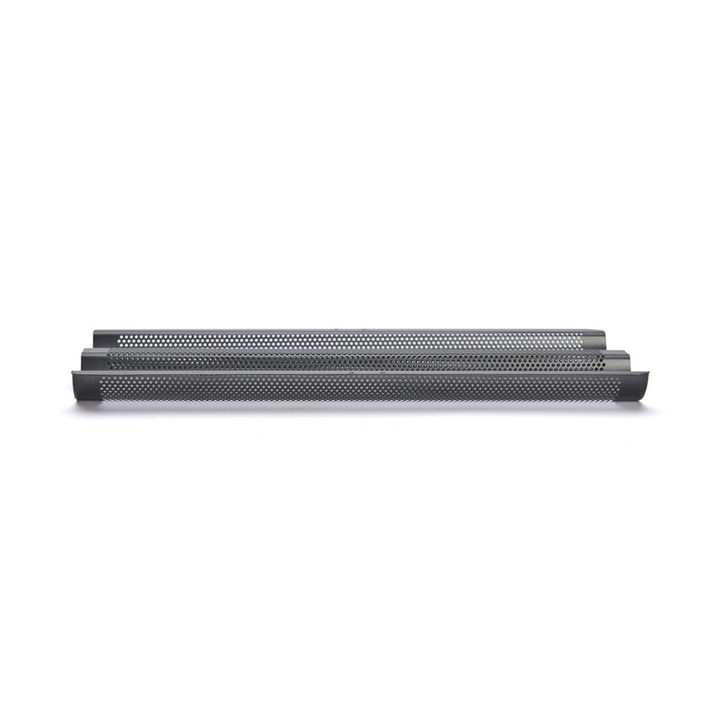 Perforated 2-Baguette Non-Stick Steel Tray - 37 x 16.2 cm