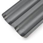 Perforated 2-Baguette Non-Stick Steel Tray - 37 x 16.2 cm