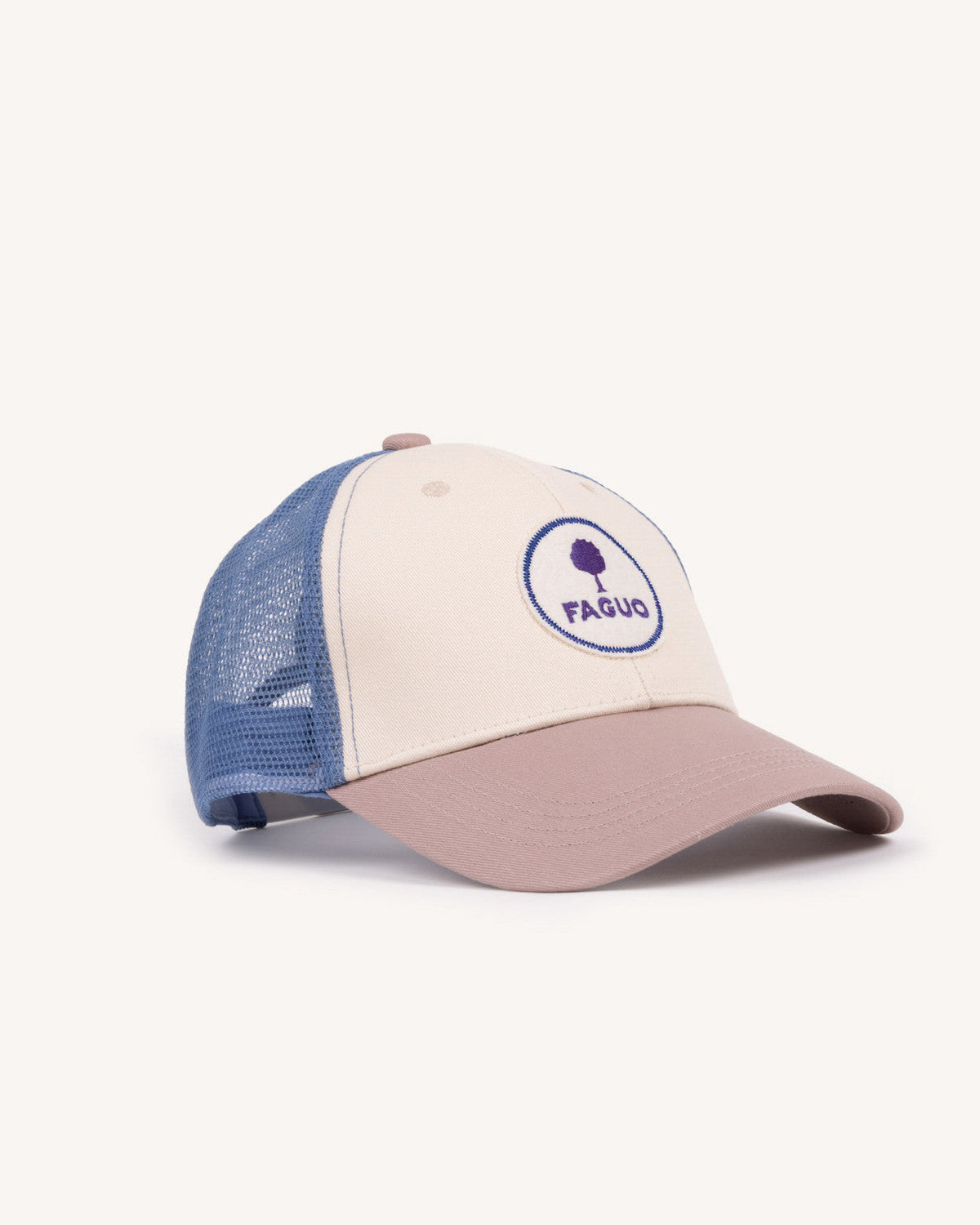 Cappellino écru e viola