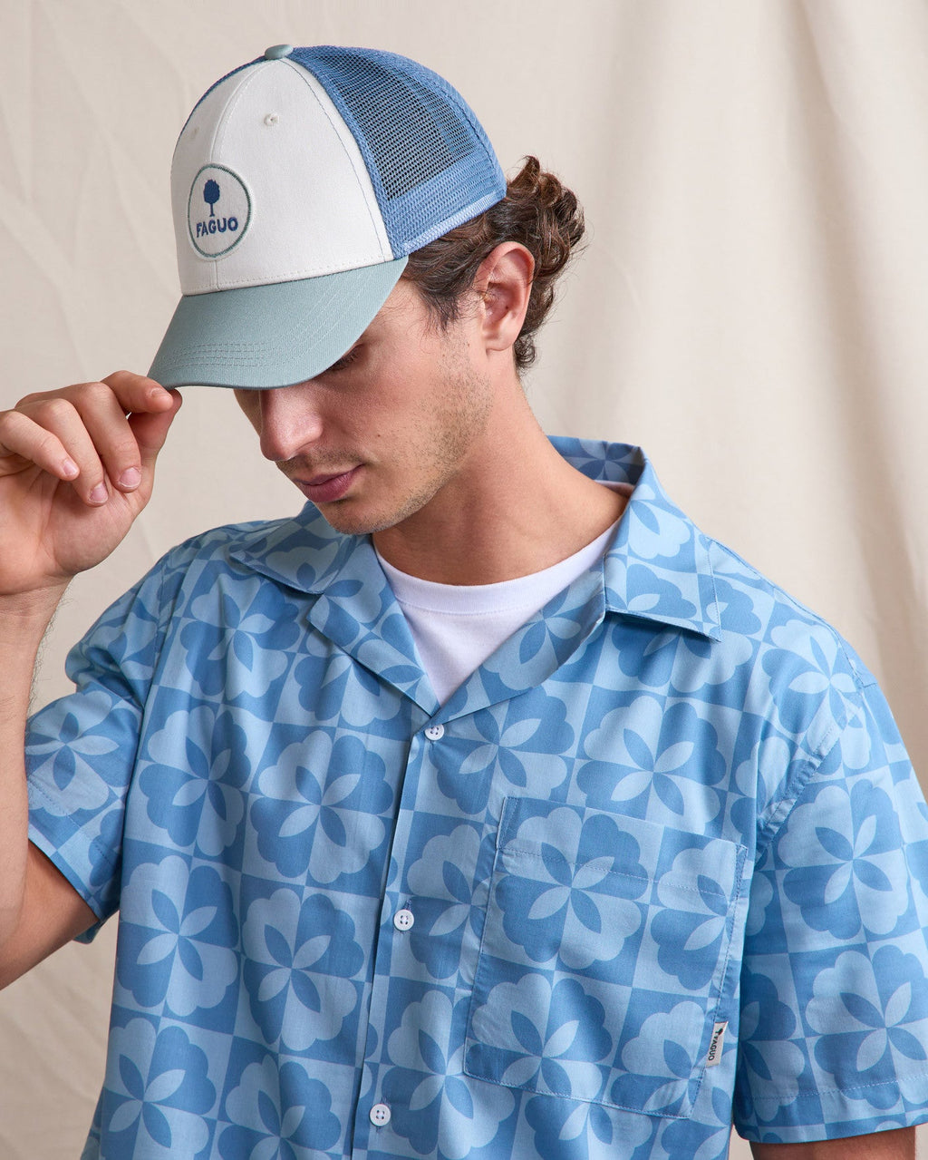 Green and Blue Cap