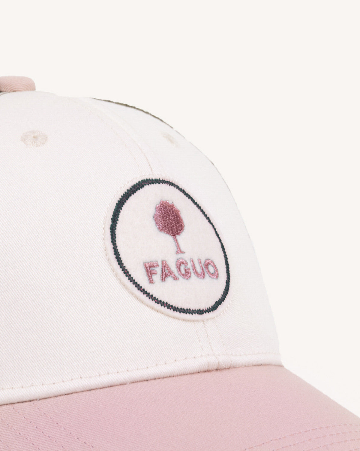 Casquette Rose Pâle Et Kaki