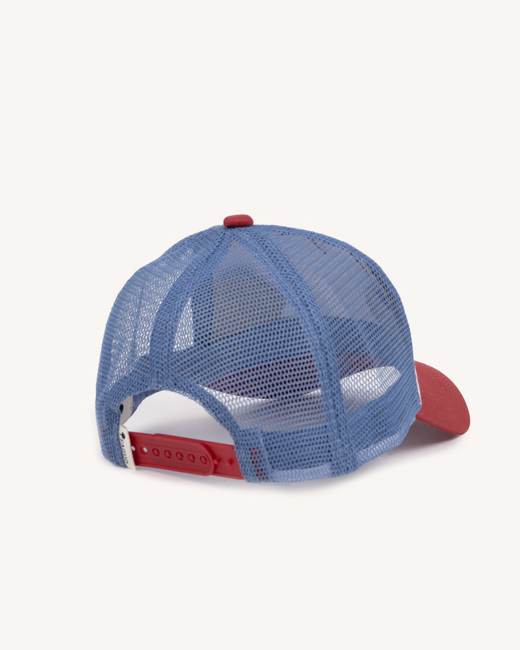 Cappellino rosso e blu marino