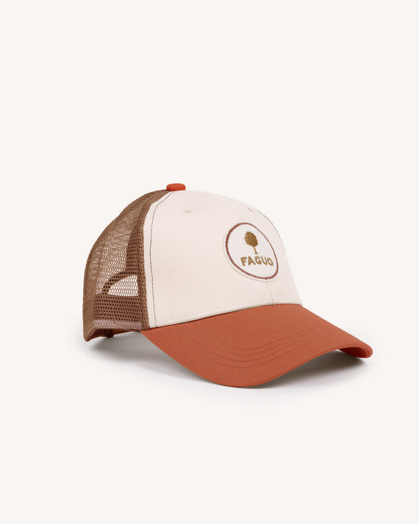Casquette Terracotta Et Camel