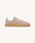 Dusty Pink Suede Leather Trainers