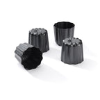 Lote de 4 moldes para canelés bordeleses de acero antiadherente - Ø 5,5 cm