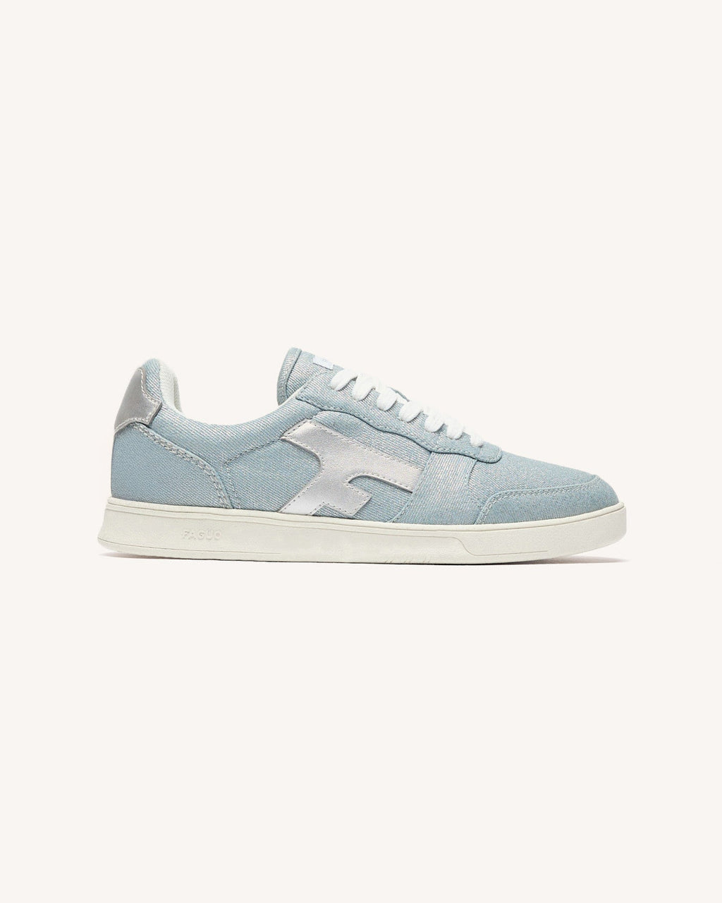 Silver Canvas Trainers